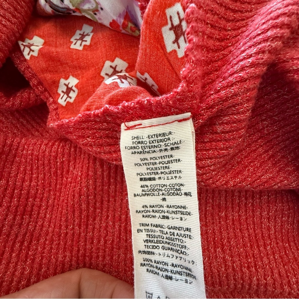 We The Free Blossom Thermal Cherry Red Combo Size Medium - Picture 5 of 6